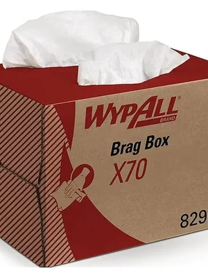 Zertifiziert Kimberly-Clark Wischtuch WypAll X70 8296 L426xB282ca.mm weiß 1-lagig Box WYPALL