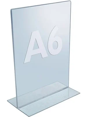 Twinco Tischaufsteller DIN A6 Acryl transp.freistehend Markenprodukt