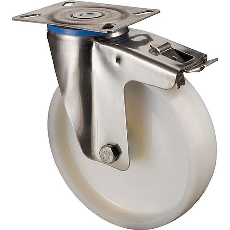 Lenkrolle Ø75mm Tragfähigkeit 60kg mit Festst. Kunststoff 60x60mm BS ROLLEN Preis Gesenkt