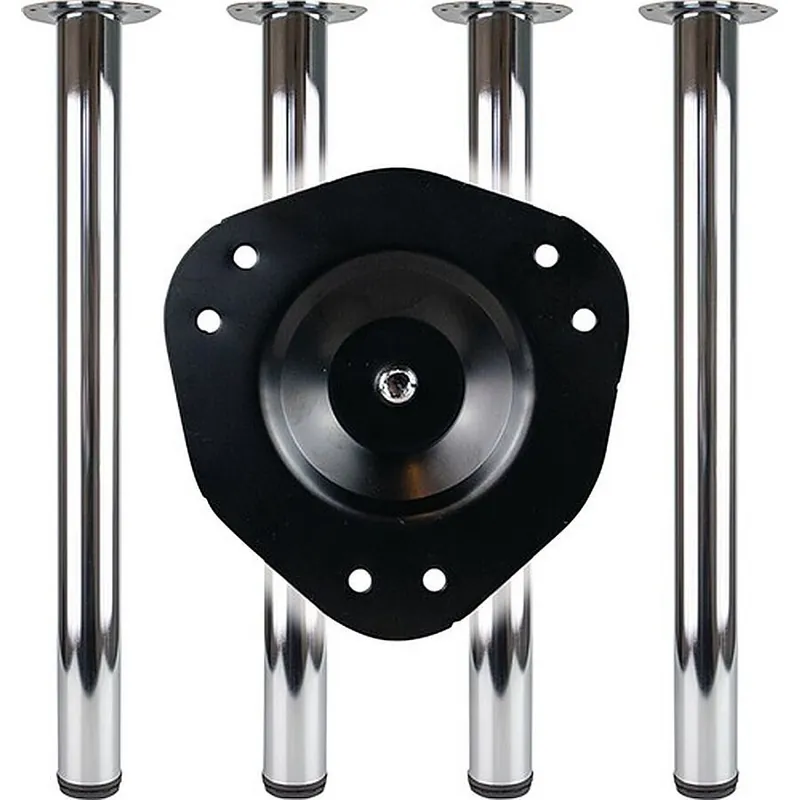 Tischbein-Set weiß 60mm H.710mm Platten-Befestigung BMB Must-Have