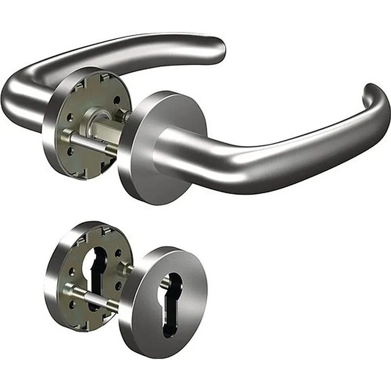 Rosettengarnitur CORE8999 8mm/6501/6612 PZ AL Alu.Alu F 1 rd.PZ DIN L/R D/D OGRO Meistverkauft