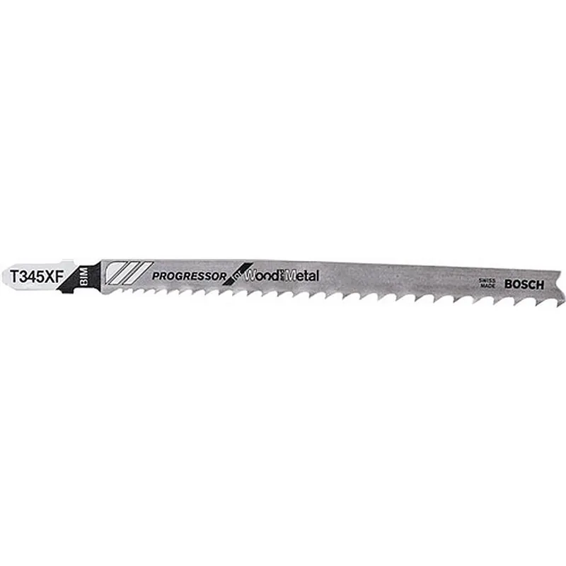 Abverkauf Bosch Stichsägeblatt T345XF Progressor for Wood and Metal L.132mm Zahnt.2.4-5mm 3tlg.