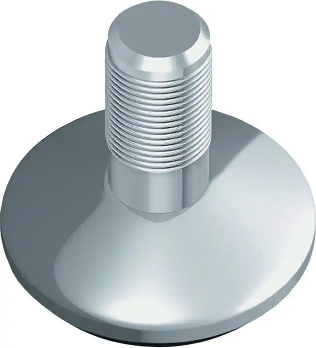 DIY Reg.Schrau.11606-00001 Stahl chrom M 10 Möbelfuß 30kg ELEMENT SYSTEM, Menge 2 Stk Geprüft