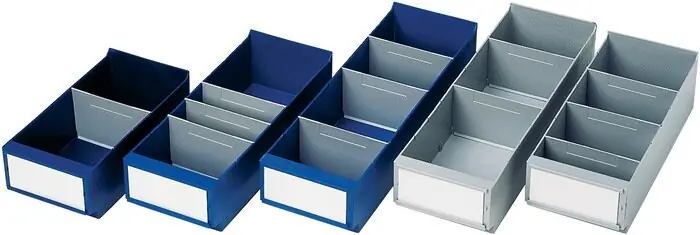 Ausverkauf Alfred Häner Regalkasten L500xB160xH100/112mm blau PS LA-KA-PE, Menge 15 Stk