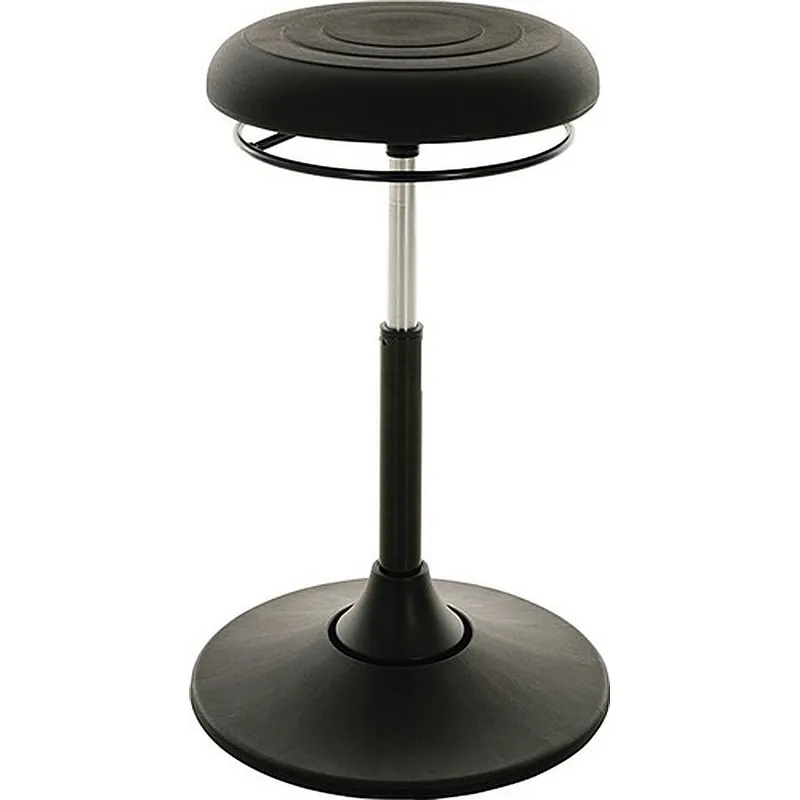 Drehhocker Kunststoff-Tellerfuß PU-Integralschaum schwarz Sitz-H.510-700mm LOTZ Highlight