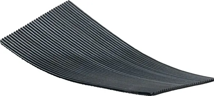 Echt Möller-Industrietechnik Gummifeinriefenmatte B.1m L.10m Ø3mm schwarz NR/SBR mit Gewebeeinlage Rl., Menge 10 Stk