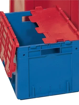 Alfred Häner Klappdeckel PP L600xB400mm grau mit Scharnier 4St./Karton LA-KA-PE Preisreduziert