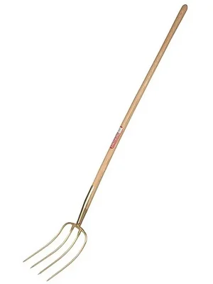 Sonderaktion Freund Victoria Dunggabel Erntekönig Zinken-L.310mm 4 Zinken süddeutsch geschmiedet. mit Stiel