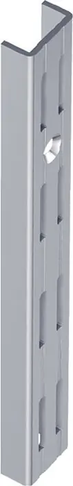 DIY Wandsch.L.1000mm weißalu. Stahl zweireihige Lochung ELEMENT SYSTEM, Menge 2 Stk Neu Im Sortiment