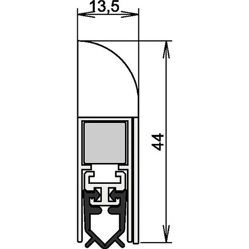 Geprüft Türdichtung Wind-Ex 1-311 1-s.L.1110mm HLT ATHMER