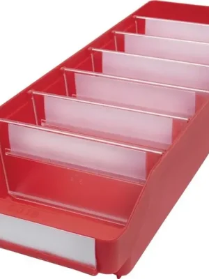 Stemo Lagerstandard Regalkasten L500xB180xH95mm rot PP, Menge 20 Stk Sichere Zahlung