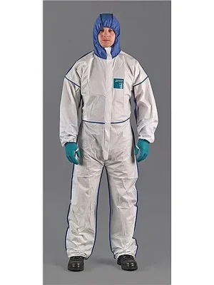 Bestpreis Ansell Healthcare Schutzoverall AlphaTec 1800 Comfort Gr.M weiß/blau PSA III ANSELL