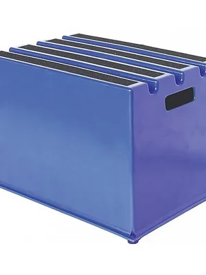 Sonderaktion Twinco Schwerlasttritt Stufen 1 Plattform-H.307mm Kunststoff blau