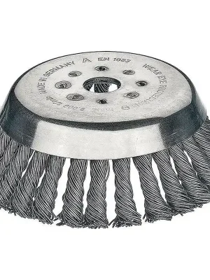 Aktuell Kegelbürste Ø180mm Drahtstärke 0.5mm Stahl 14mm Bohr.20mm 8000min-¹ LESSMANN