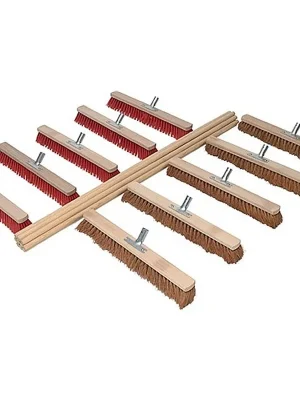 Sorex Besenset je 5 Kokos-/Elaston L.600mm mit 10 Stielen L.1400mm Markenprodukt