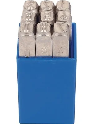 Bestpreis Kleinbongartz & Kaiser Schlagzahlensatz 330 9-tlg.Zahlen 0-9 Schrift-H.8mm in Kunststoff-Box KUKKO
