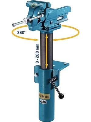 Letzte Chance Brockhaus Heuer Höhenverstellgerät HEUER Lift für Backen-B.120mm um 360Grad drehb.HEUER