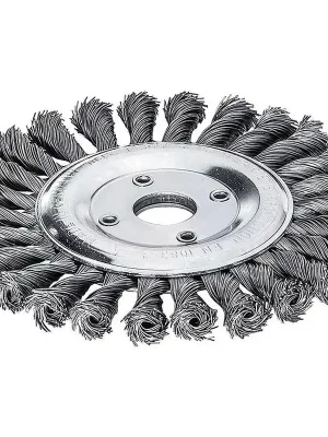Garantierte Lieferung Zopfrundbürste Ø125mm Bohr.Drahtstärke 0.5mm Stahl 14mm 12500min-¹ LESSMANN