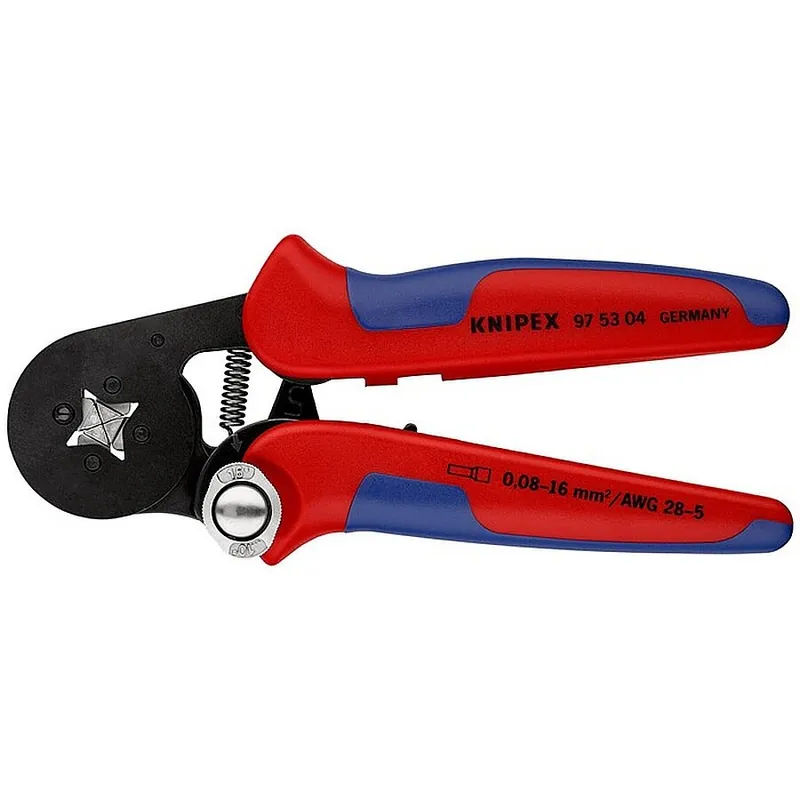 Knipex Aderendhülsenzange L.180mm 0.08-10.0+16.0 (AWG 28-5) mm² brün.Mehrkomp.-Hüllen Meistverkauft