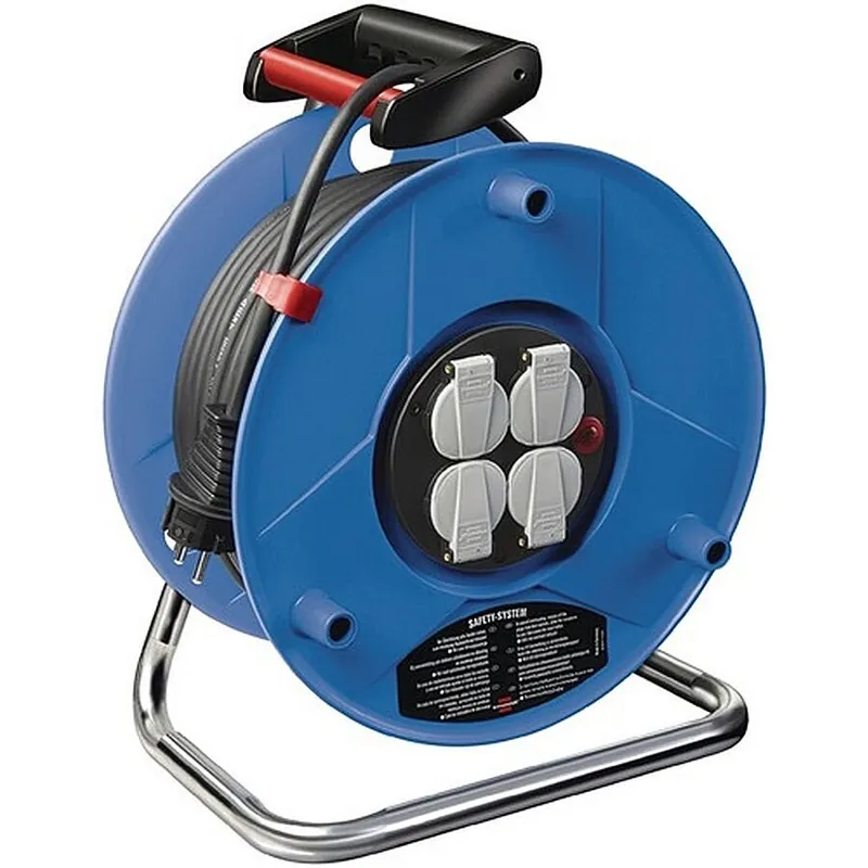 Neue Kollektion Brennenstuhl Kabeltrommel Garant 50m H05VV-F 3x1.5 mm² 290mm 4 Schutzkon.steckd.