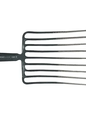 Steingabel 9.Zinken-L.330mm mit Federdülle. ohne Stiel Stahl.rot-silber lack.KRUMPHOLZ Versand Am Gleichen Tag