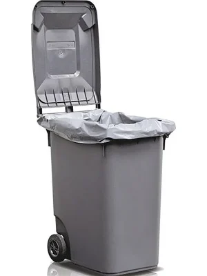 Kunststoffsack 240l LD-PE grau 100 µm B650/550xL1350mm 50St./Karton Markenprodukt