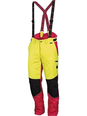 Meistverkauft Leipold + Döhle Forstschutzhose Komfort Gr.52 neongelb/rot