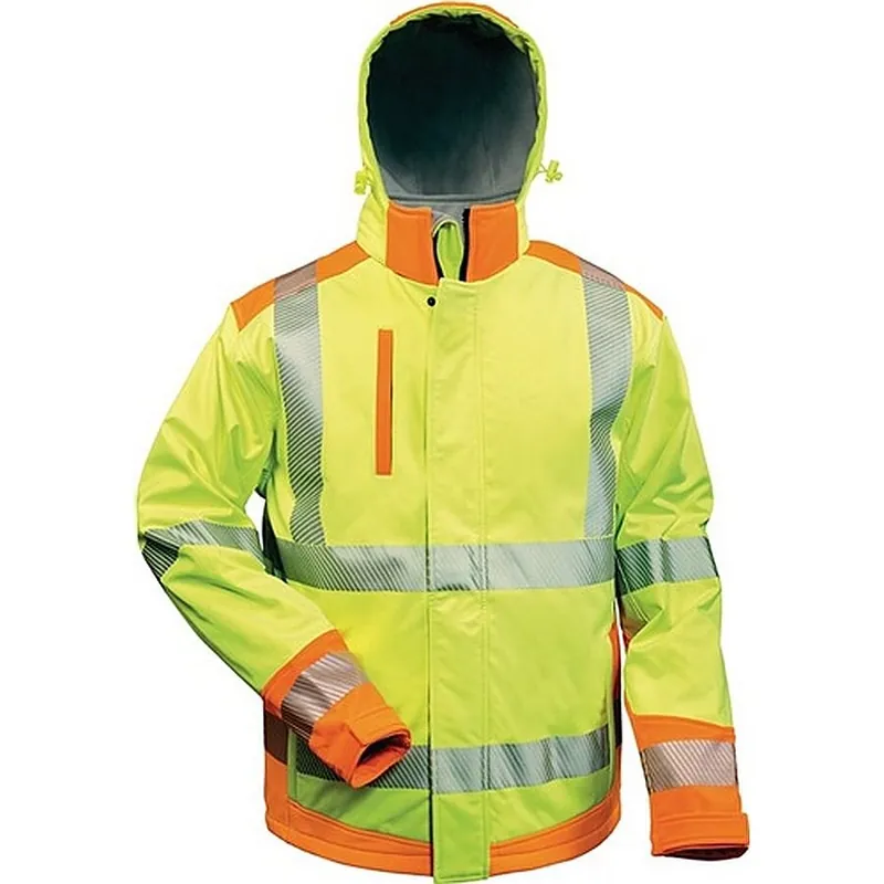 Zertifiziert Feldtmann Warnschutzsoftshelljacke Rickmer Gr.L gelb/orange ELYSEE