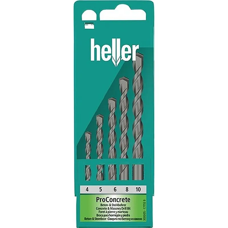 Angebot Heller Tools Beton-/Steinbohrersatz ISO5468 5-tlg. Ø4/5/6/8/10mm HELLER