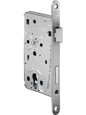 Behörden-Einsteckschloss 0615 PZW 20/60/72/8mm DIN R VA rd Kl 5 BKS Expressversand