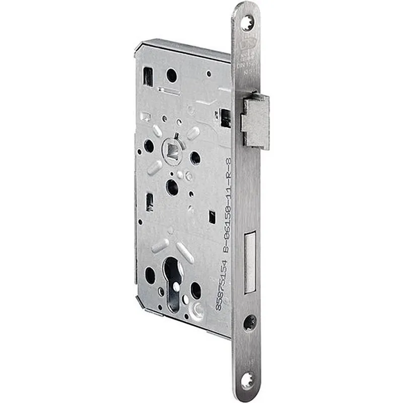 Behörden-Einsteckschloss 0615 PZW 20/60/72/8mm DIN R VA rd Kl 5 BKS Expressversand