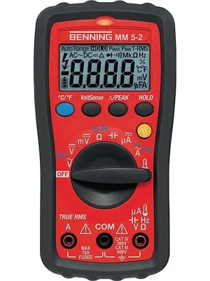 Multimeter MM 5-2 0.1 mV-600 V AC/DC TRUE RMS BENNING Sonderaktion