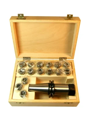 Online Kaufen Spannzangensatz ER25 (430E) (Holzkasten) Ø 2,0-16,0 mm + SK40 ER25 A= 100 mm Futter