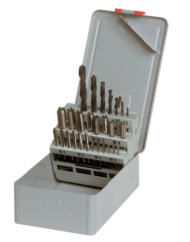 Aktuell Kassette mit Handgewindebohrern M3-M12 + Spibo HSSR