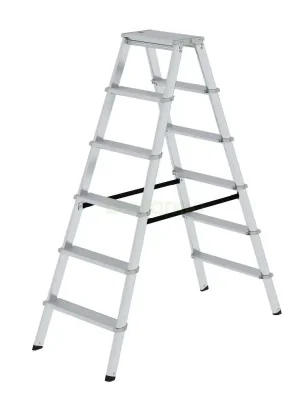Online Kaufen ML Stufen-Stehleiter beidseitig begehbar 2x6 Stufen