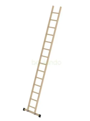 Sprossen-Anlegeleiter Holz mit Traverse 14 Sprossen Wochenendangebot