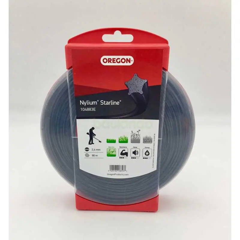 Neue Kollektion OREGON Mähfaden, Trimmerfaden - NYLIUM Starline - 2,4 mm 90 m 104883E