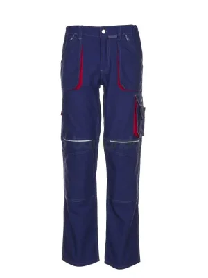 Aktuell Arbeitshose Bundhose Basalt marine/rot Größe 42
