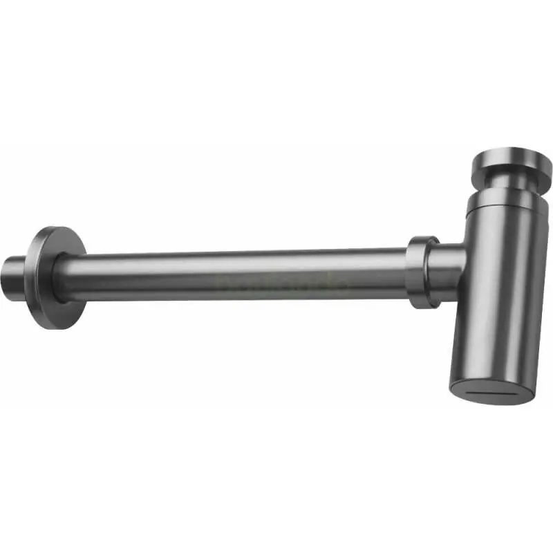 Letzte Chance Siphon für Waschbecken, rund Titanium