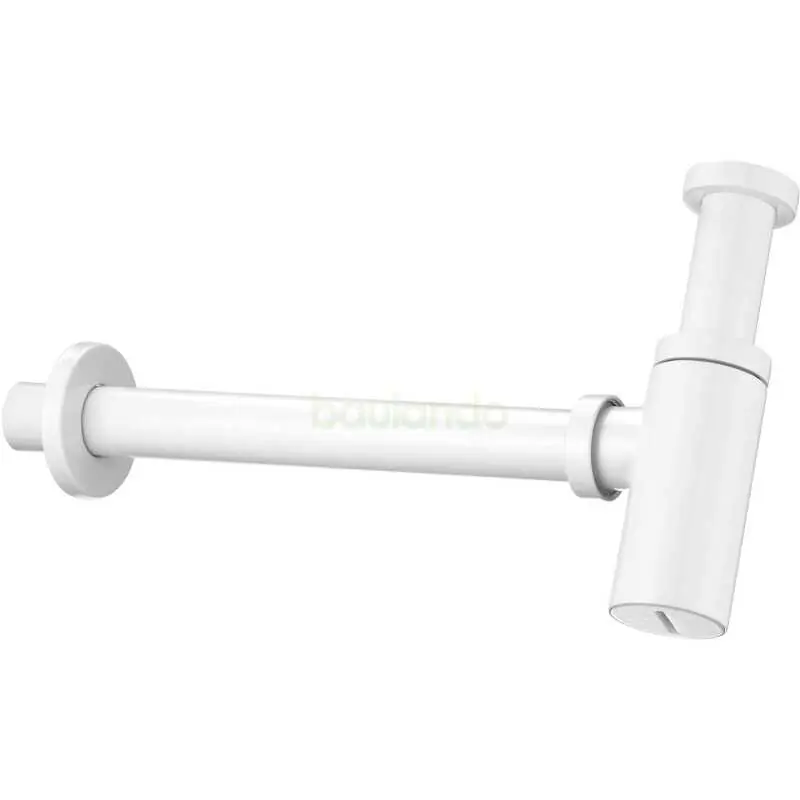 Siphon für Waschbecken, rund weiss Top-Angebot