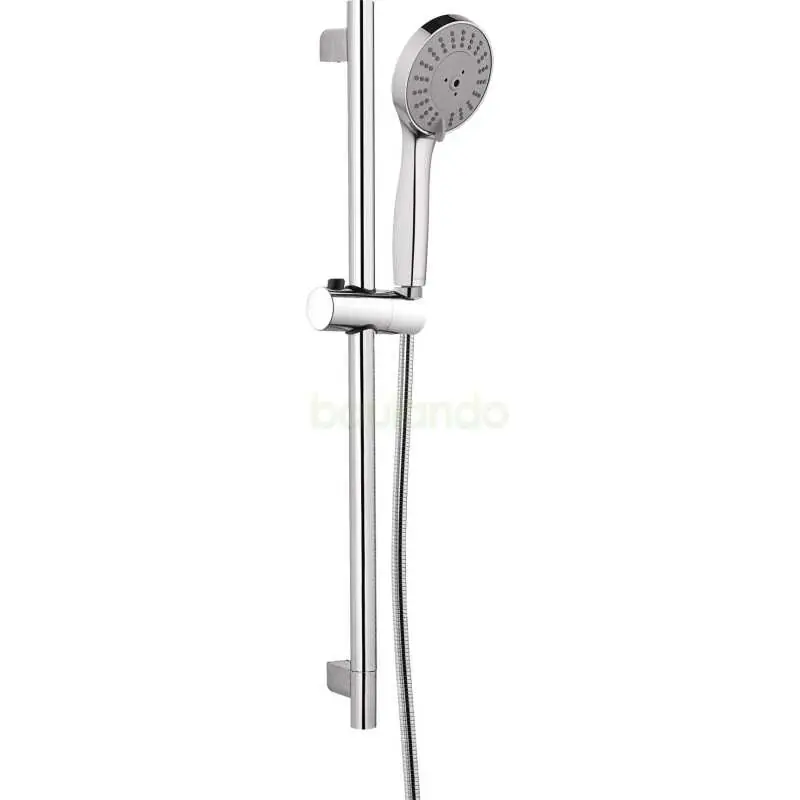 Dusch-Sets, 3 Funktionen, mit Stange, Chrom, Grau Preisknaller