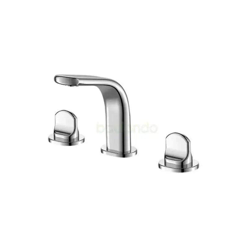 Waschtischarmatur 3-Loch ohne Ablaufgarnitur (Stöpsel) Chrom Neue Kollektion