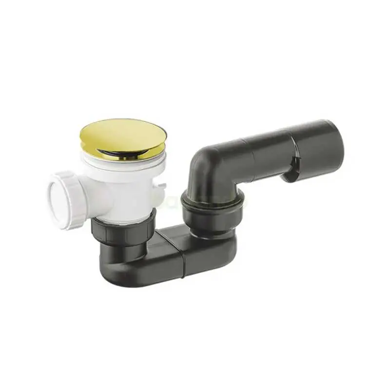 Ablaufgarnitur Siphon Dusche, Wanne mit Ablaufventil Pop Up Gold Preisknaller