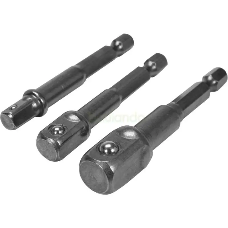 Adapter-Set Hex auf Stecknüsse 1/4", 3/8", 1/2" Schneller Versand