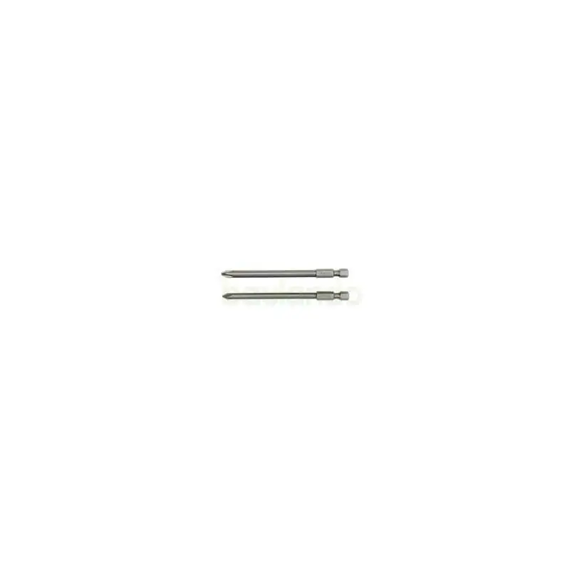 Lange Phillips-Bits PH1 & PH2 1/4" 100 mm, 2-teilig, S2-Stahl Neuheit