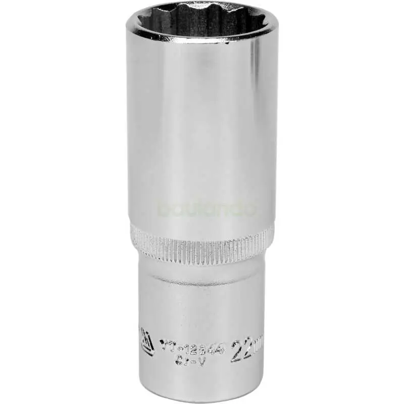 Lange 12-kant Stecknuss 22 mm 1/2" CrV Highlight