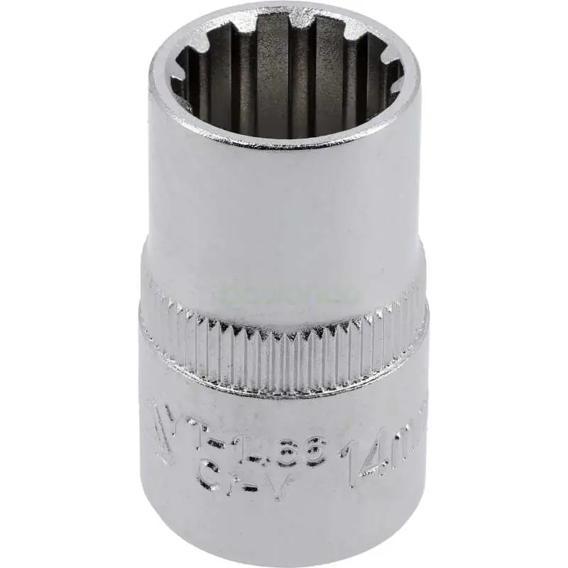 Beliebt Spline-Stecknuss 1/2" 14 mm x 38 mm
